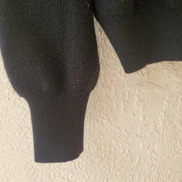 Tory Burch Black and White Crew Neck Sweater - Picture 6 of 9